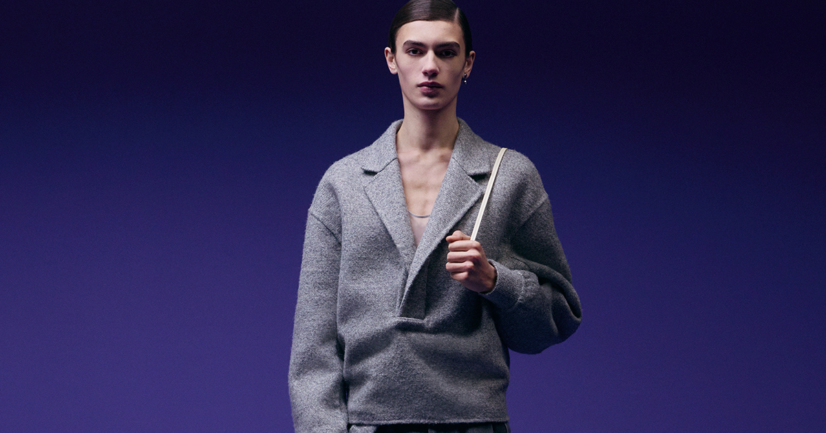 クリスチャンディオール フリンジ デザイン シルク混 ノーカラー ジャケット DIOR | ショールカラー ジャケット シルクファイユ