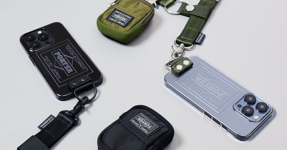 PORTERの『Shoulder Air Jacket™ with Pouch』にiPhone 15 Pro用が新登場