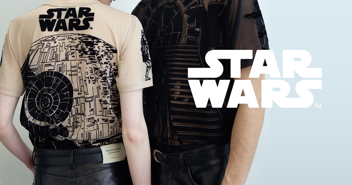 beautiful peopleからSTAR WARSシリーズのシアーTシャツが4月26日に発売