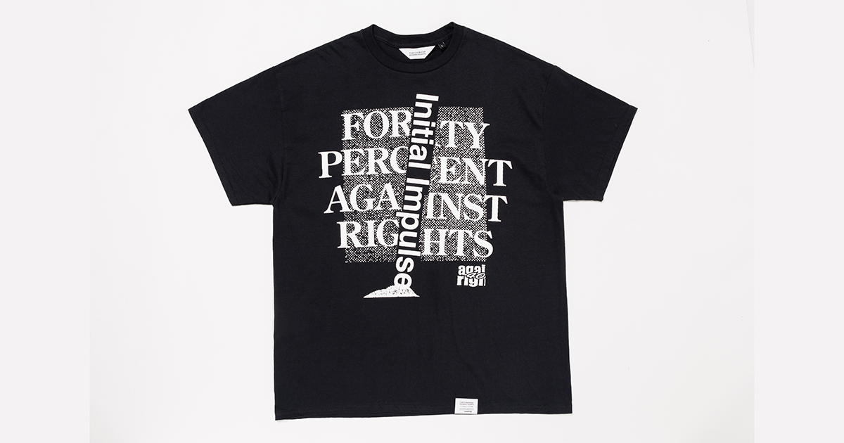 2枚セット FORTY PERCENT AGAINST RIGHTS TシャツL FORTY PERCENT AGAINST RIGHTSのアートエキシビション『Initial