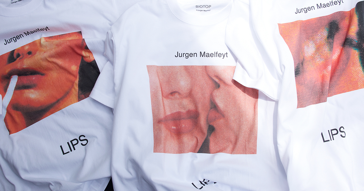 Jurgen Maelfeyt『LIPS』のフォトTシャツがBIOTOPからリリース