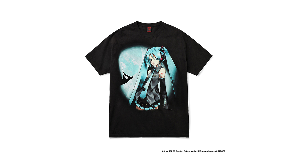 初音ミクとGEEKS RULEによるコラボレーションTシャツが8月31日より順次発売