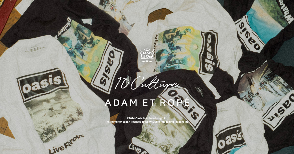 Oasisと10Culture / ADAM ET ROPÉによるTシャツがロングスリーブ
