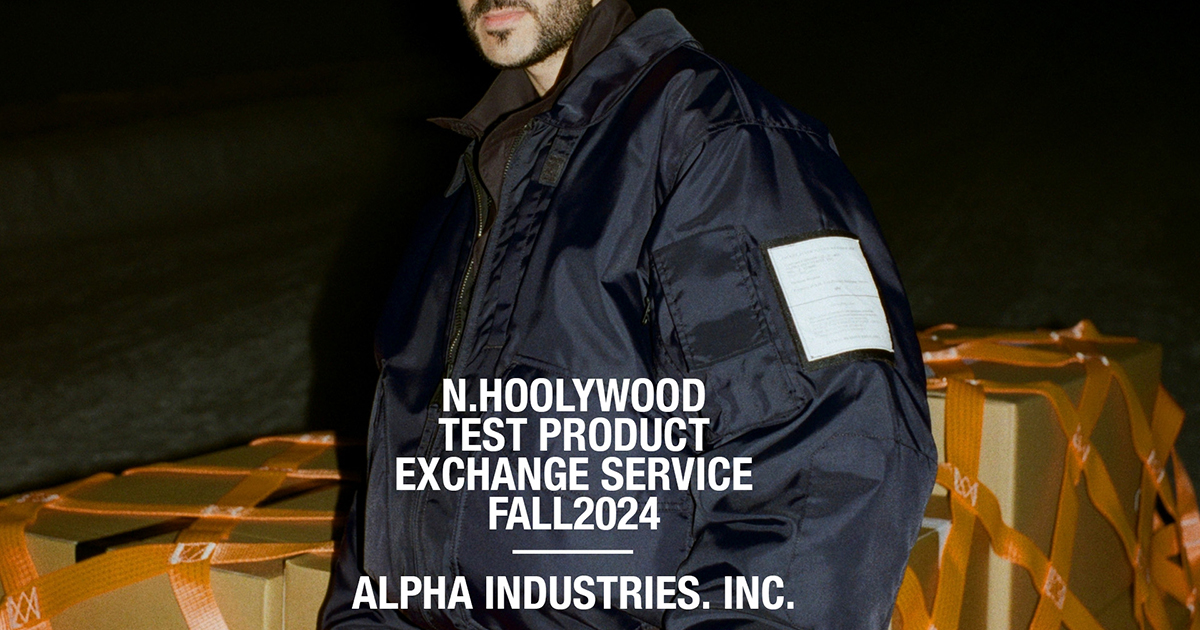 N.HOOLYWOOD TEST PRODUCT EXCHANGE SERVICE × ALPHA INDUSTRIESのミリタリーブルゾン