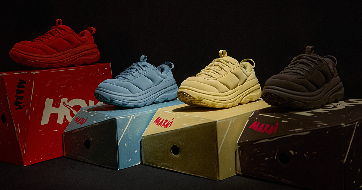 HokaONEONExMarniホカオネオネ×マルニ BondiB3LS新品美品 MARNI × HOKAの『BONDI B3LS』