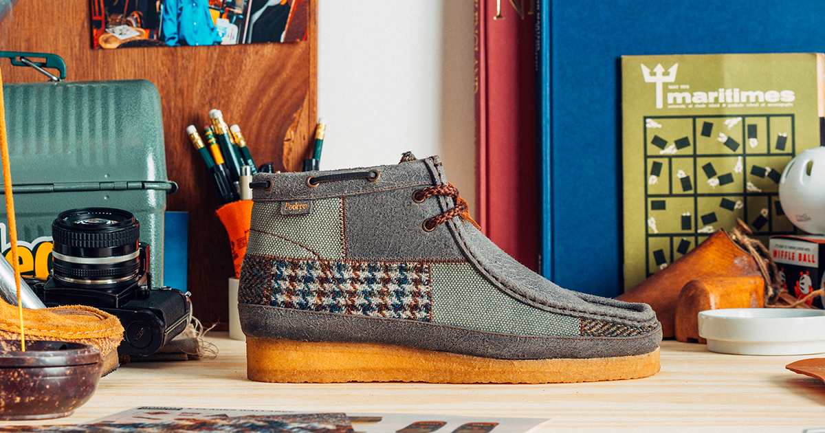 【値下げ】 CLARKS Wallabee,BIRKENSTOCK Boston Bodega × Clarksの『Patchwork Wallabee 3.0 ”Northeast Corridor”』