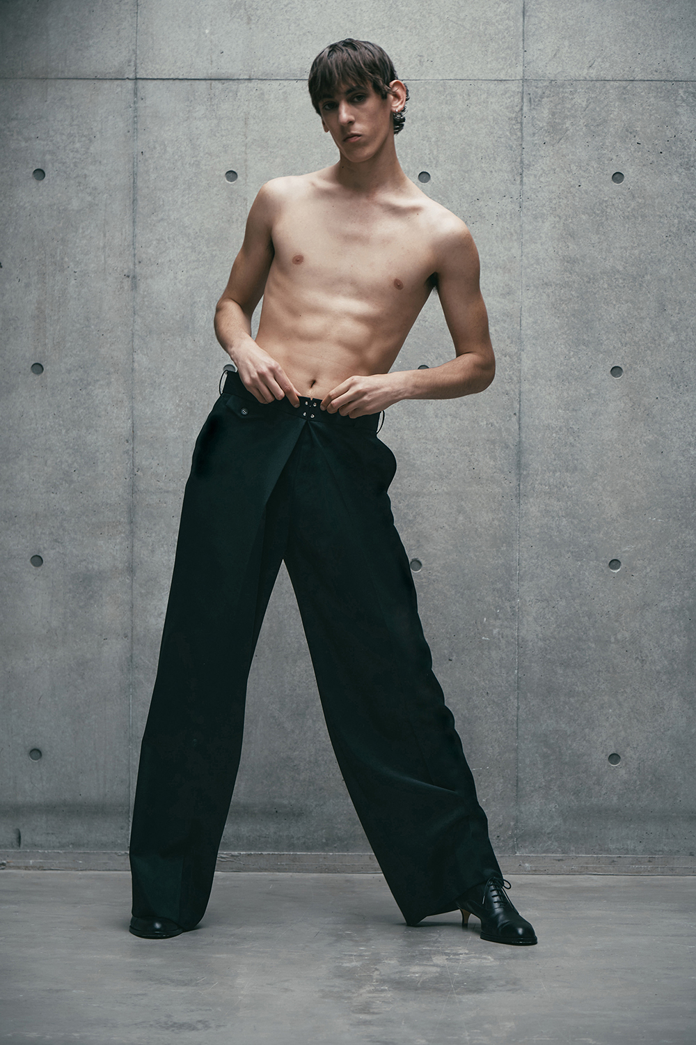 JOHNLAWRENCESULLIVAN 20aw スリットトラウザー john-lawrence-sullivan-
