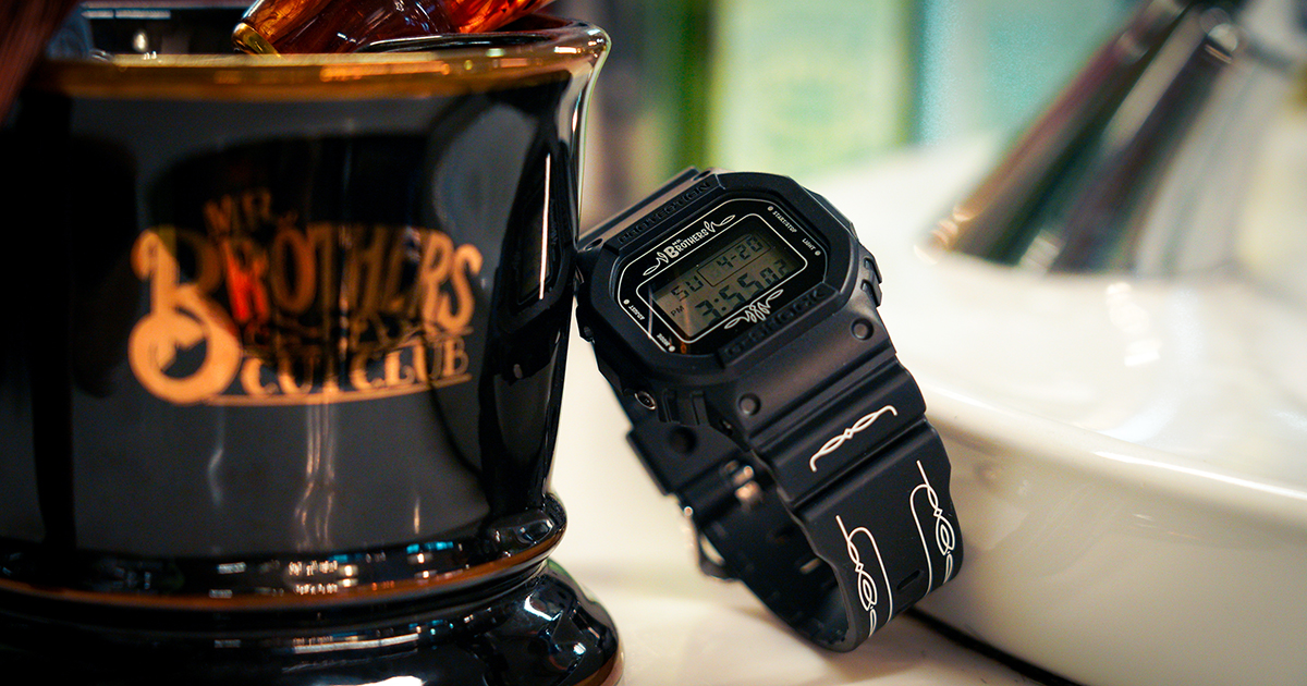 G-SHOCKとMR.BROTHERS CUT CLUBによるコラボレーションモデルが5