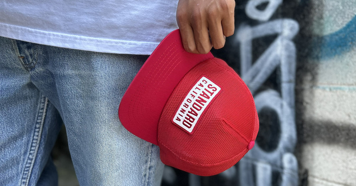 Standard Californiaのオールメッシュキャップ