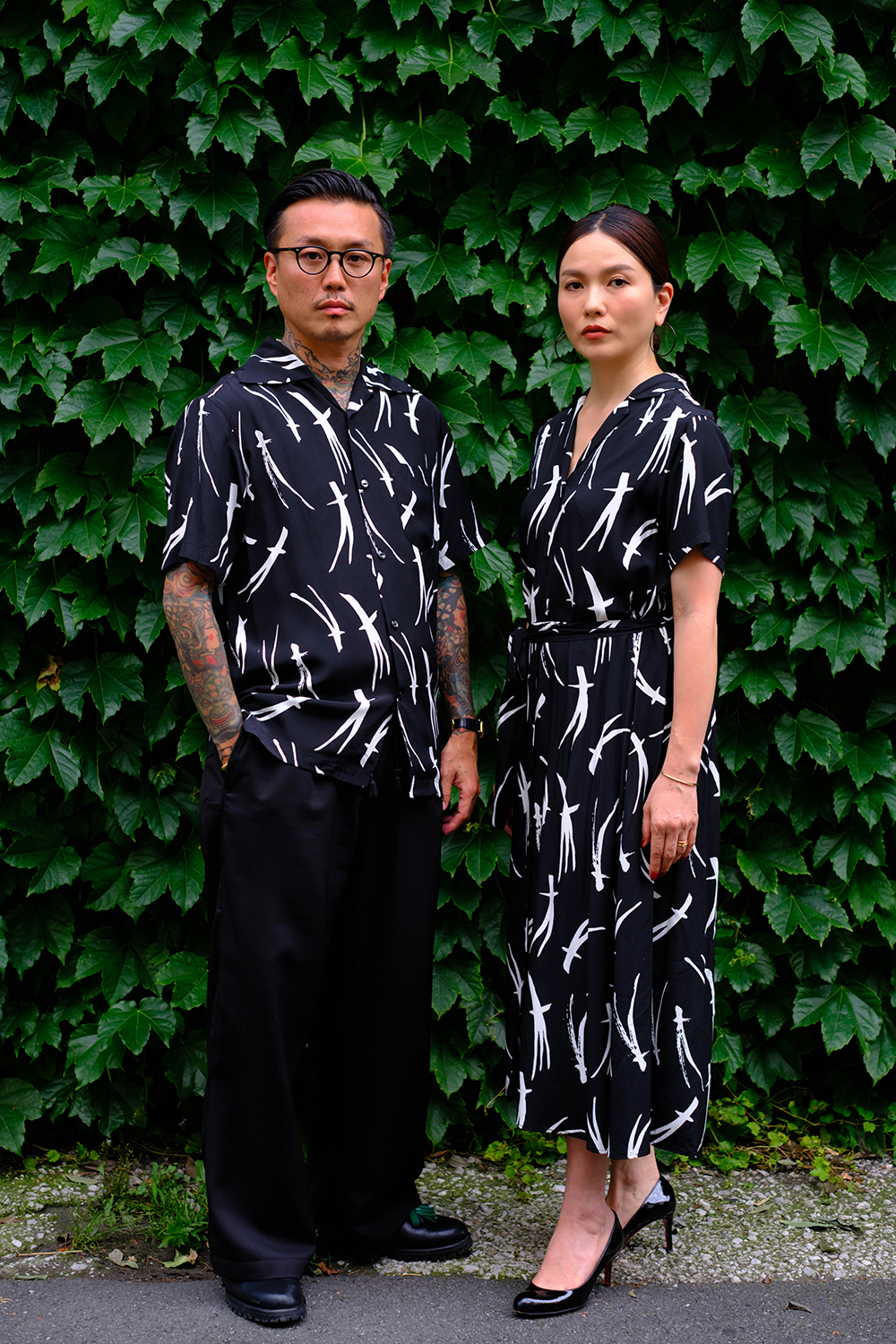 トップス Aloha Blossom TRADMAN'S BONSAI BLACK XL BONSAI LONG SLEEVE Collaboration with TRADMAN'S BONSAI