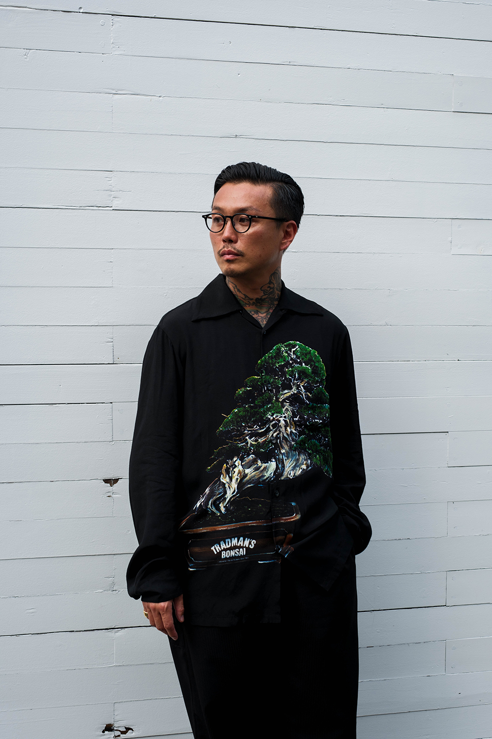 Aloha Blossom TRADMAN'S BONSAI 松葉柄 シャツ MATSUBA SHORT SLEEVE SHIRTS Collaboration with TRADMAN'S