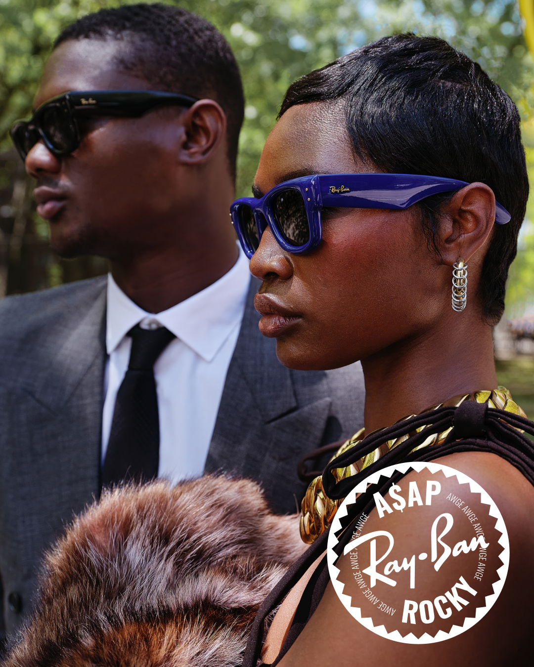 A$AP ROCKY レイバン ウェイファーラー WAYFARER PUFFER A$AP Rocky x Ray-Ban Wayfarer Puffer 'White' – TĀKOUT NY
