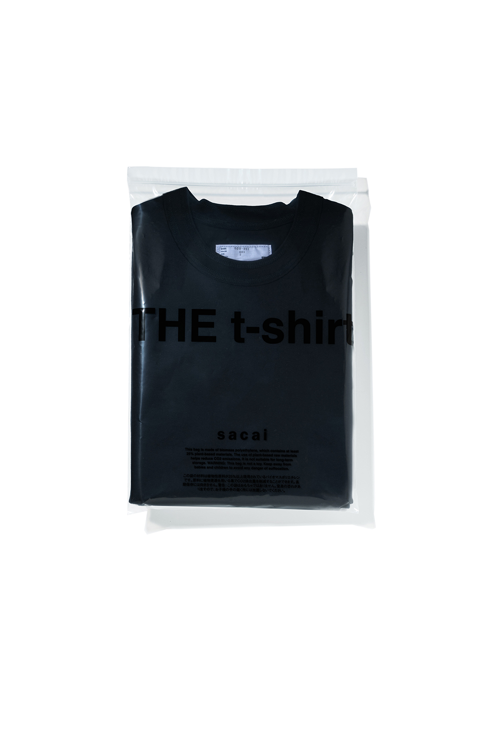 sacai バックピンタックTシャツ sacaiのパックTシャツ『THE t-shirt』