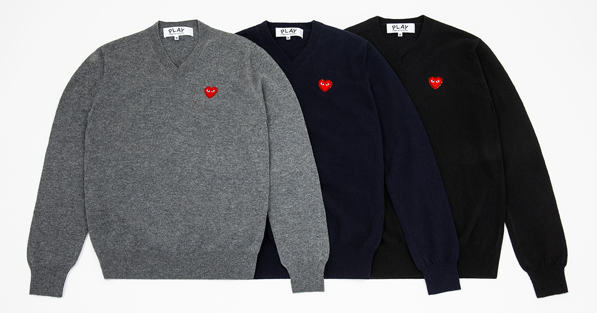 PLAY COMME des GARÇONSからラインストーンシリーズの新作ニット