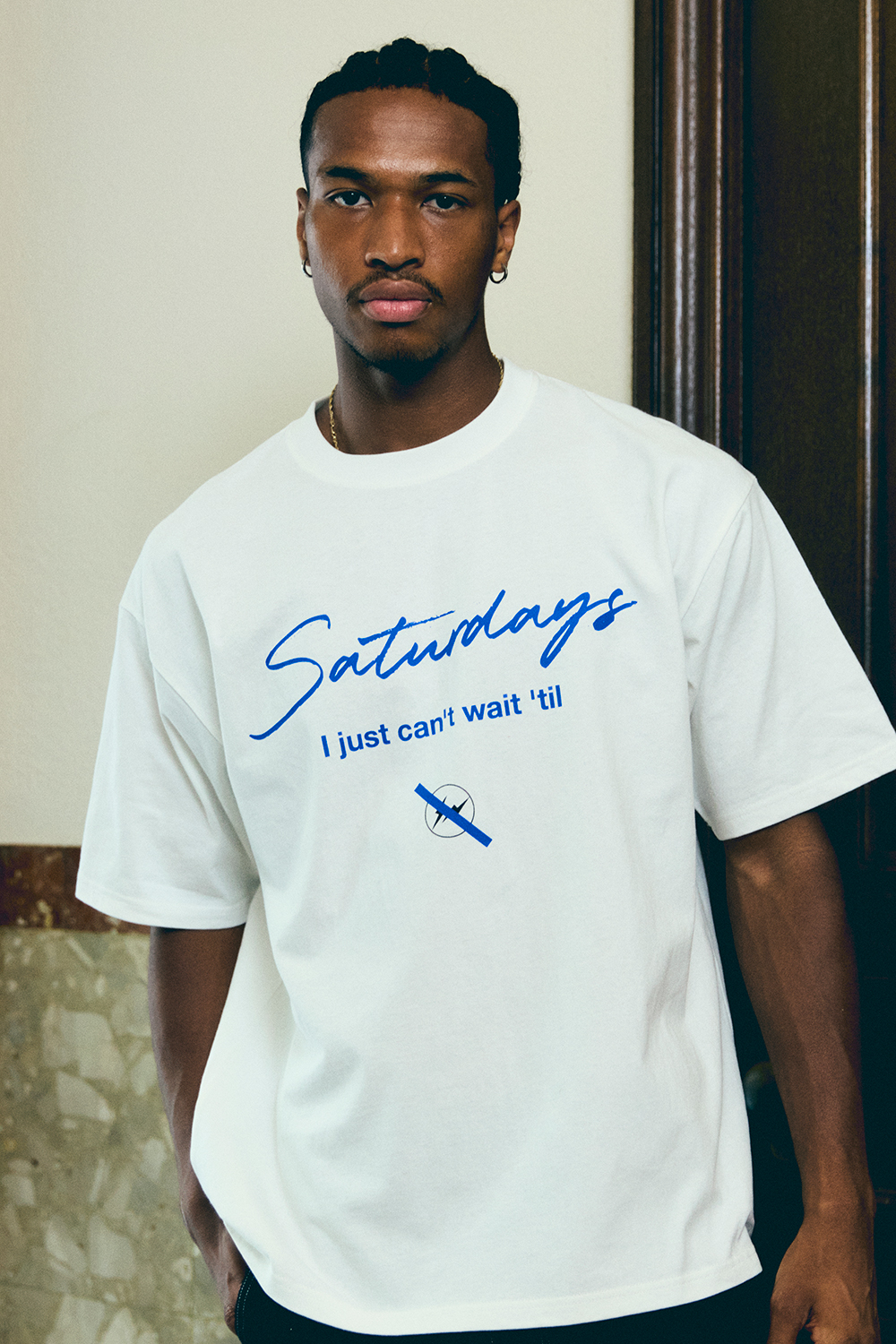 FRAGMENT ｘ Saturdays NYC SS T-Shirt s 新品 Saturdays NYC x FRAGMENT Short Sleeve T-Shirt 