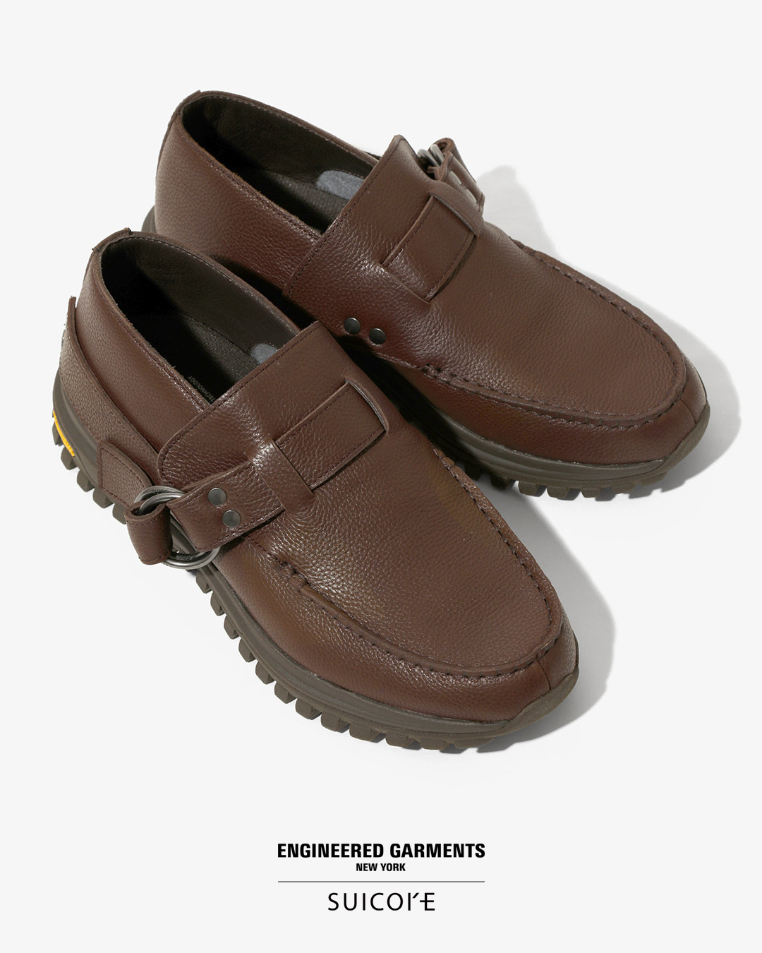 アローモカシン　ダブルリング　ネペンテス ENGINEERED GARMENTS × SUICOKEのダブルリングモカシン