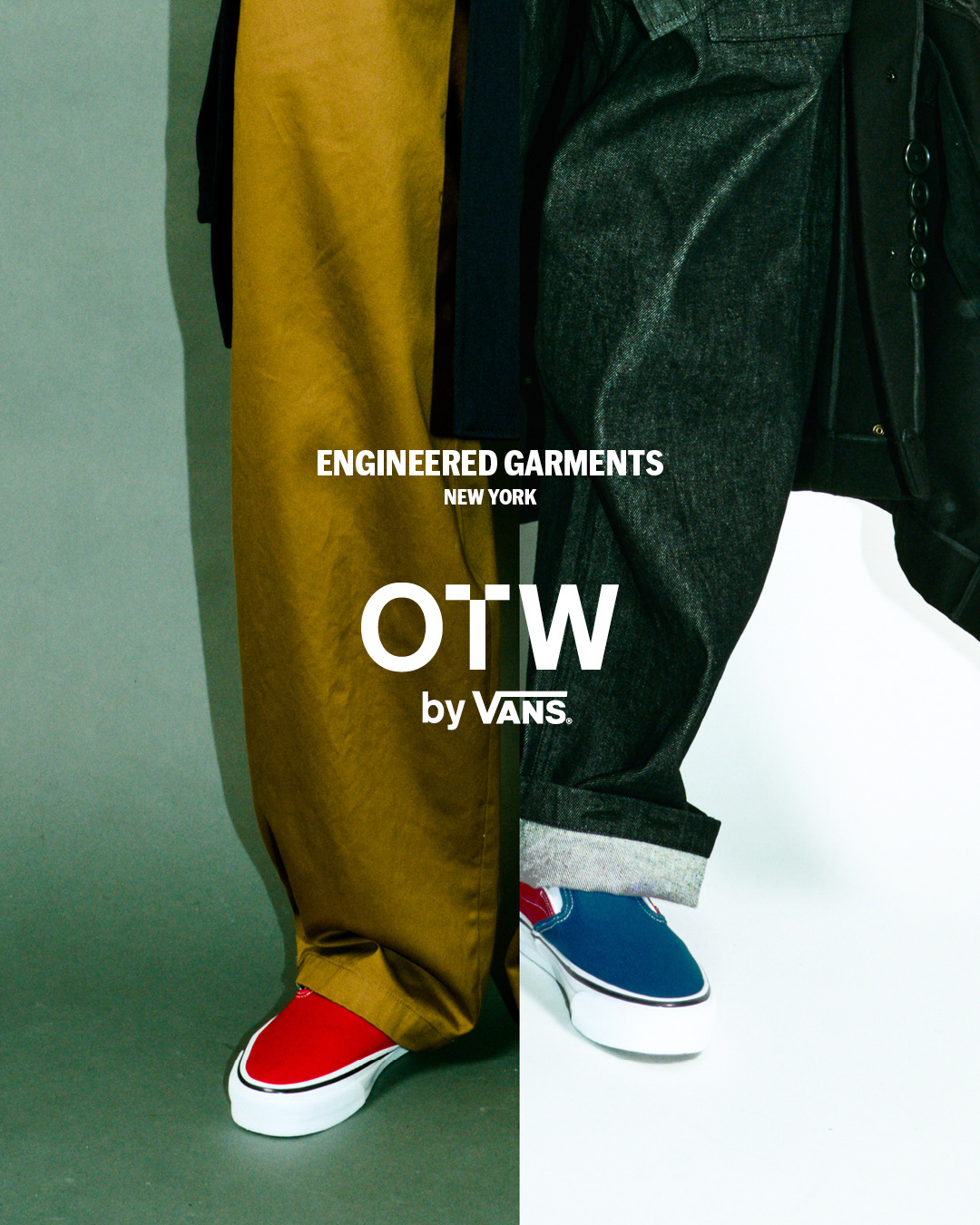 エンジニアドガーメンツ OTW VANS CLASSIC SLIP-ON 98 OTW by Vans X Engineered Garments Classic Slip-On 98 in