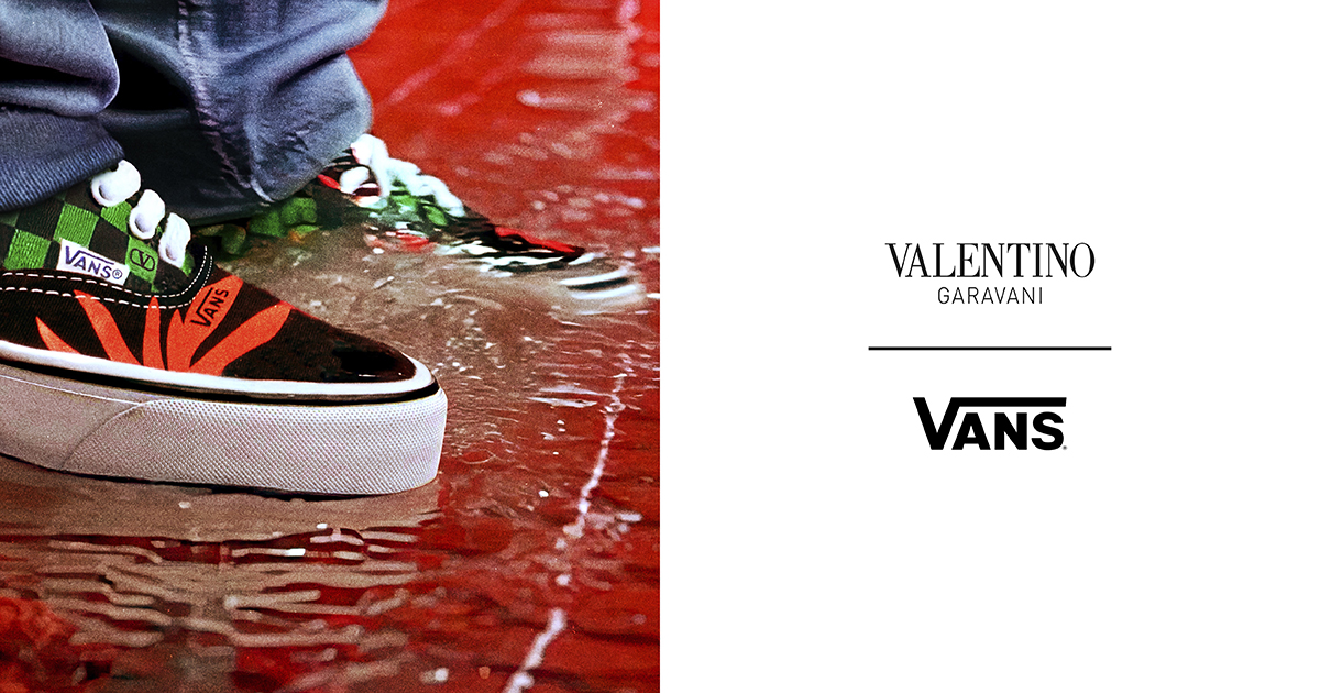 VALENTINO GARAVANIとVANSのコラボレーションシューズが発売開始