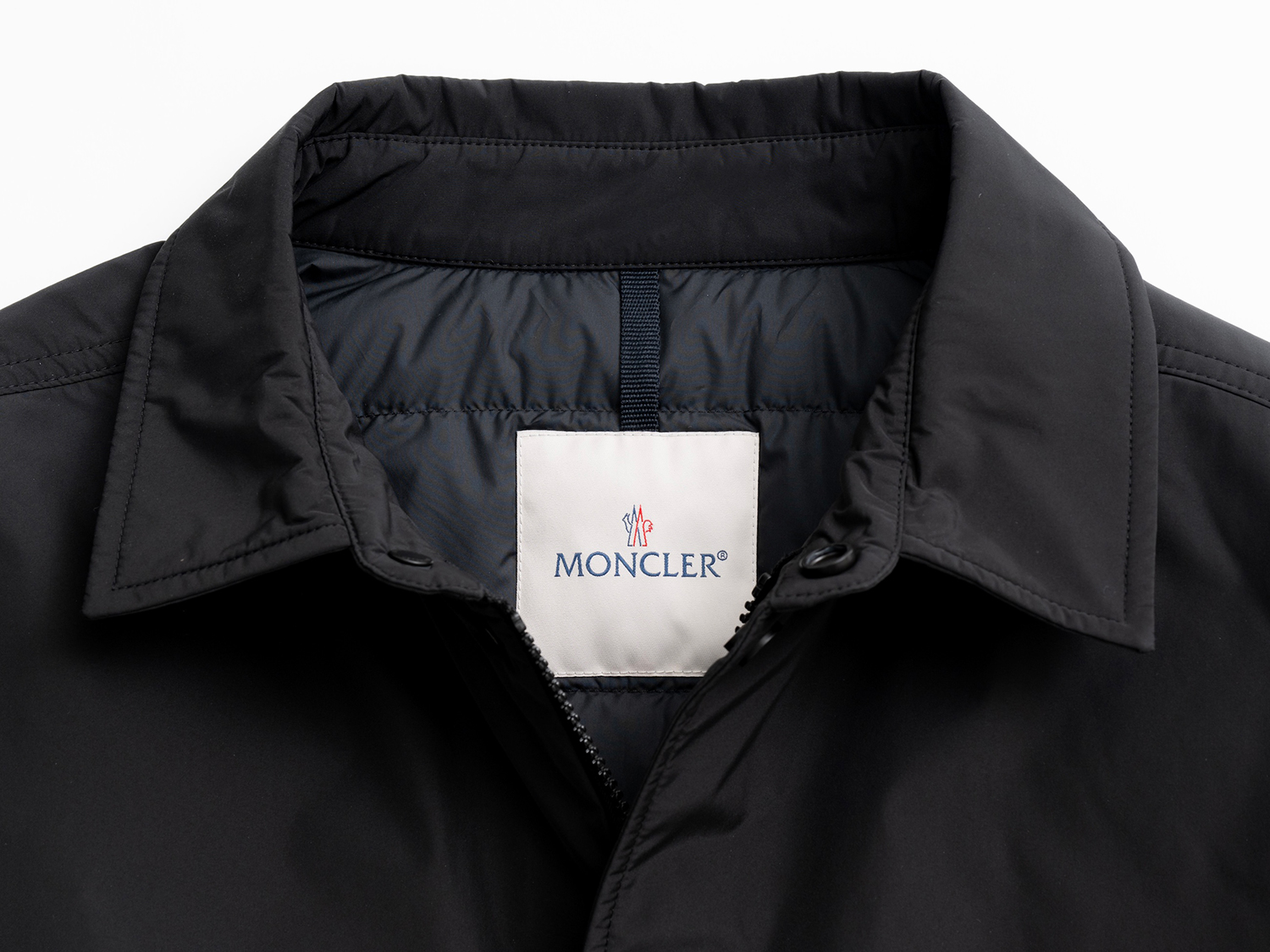 ふ*く様 モンクレール別注ロンハーマン ブラックジャケット MONCLERのダウンジャケットのエクスクルーシブカラーがRon