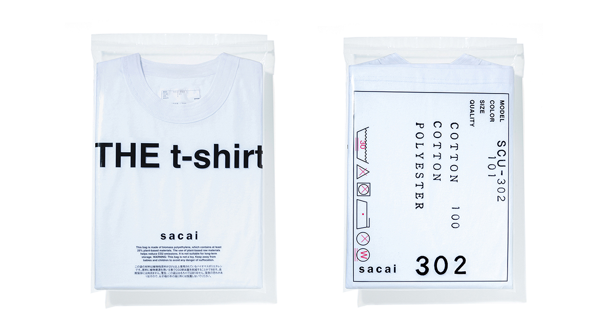 sacaiのパックTシャツ『THE t-shirt』の第2弾が11月21日にリリース