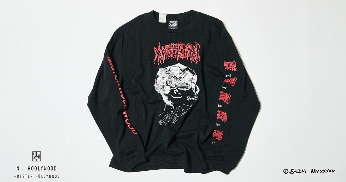 N.HOOLYWOODと©SAINT M××××××のコラボレーションTシャツが12月6日に