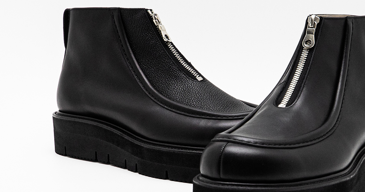 foot the coacherからフロントジップを備えた新作ブーツ2型がリリース