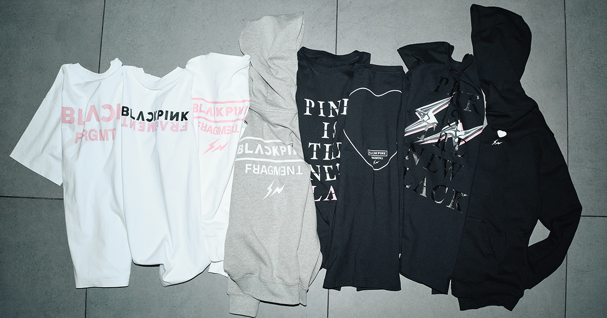 BLACKPINKとfragment designによるコラボレーションアイテムが1月8日に発売