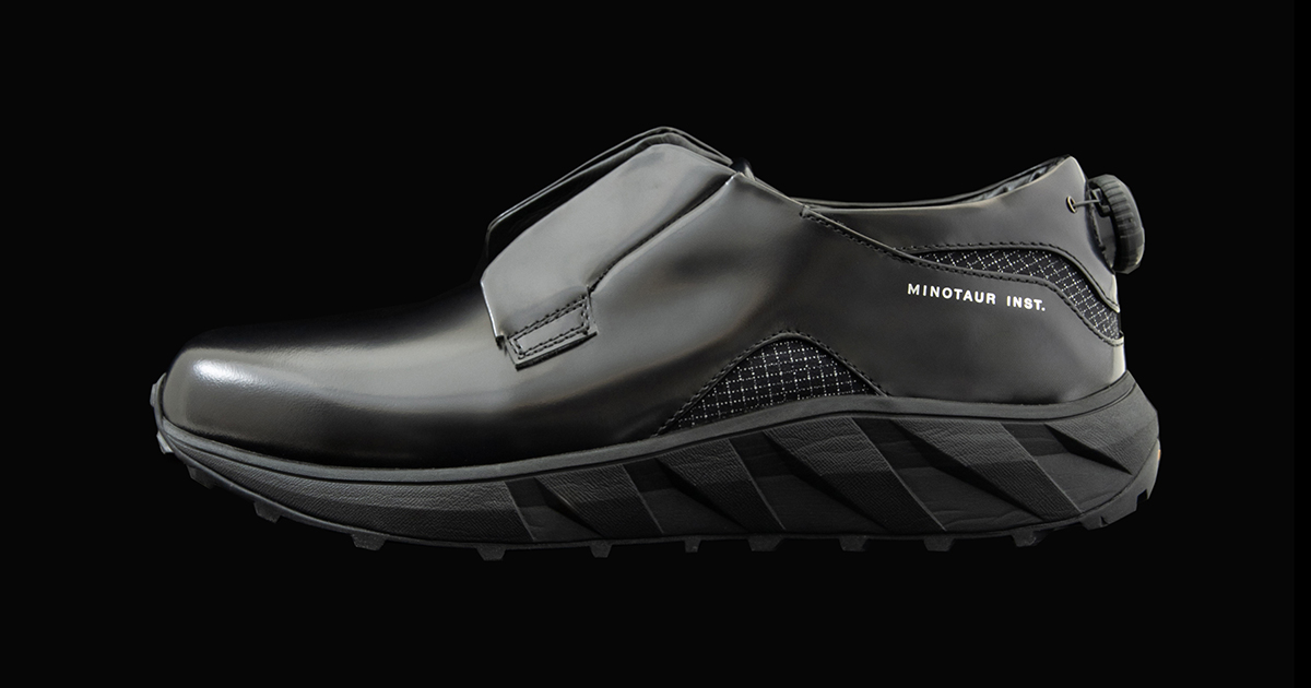 MINOTAUR INST.の新作ハイブリッドレザーシューズ『MI DISC PLAIN TOE』