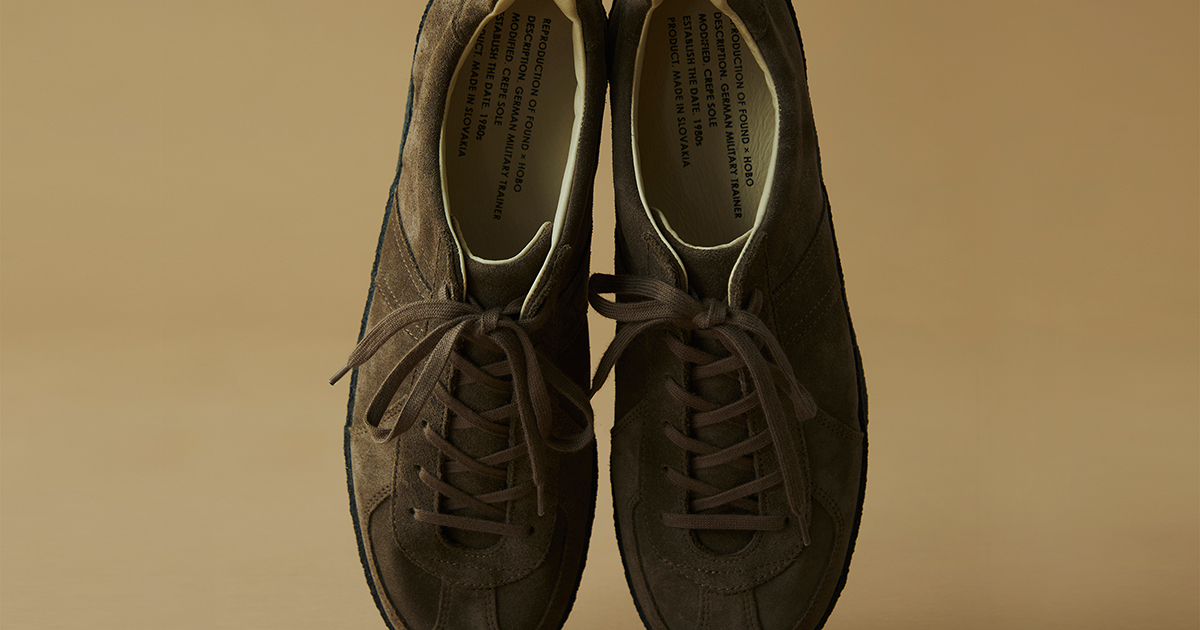 hobo × REPRODUCTION OF FOUNDの新作シューズが4月18日にリリース