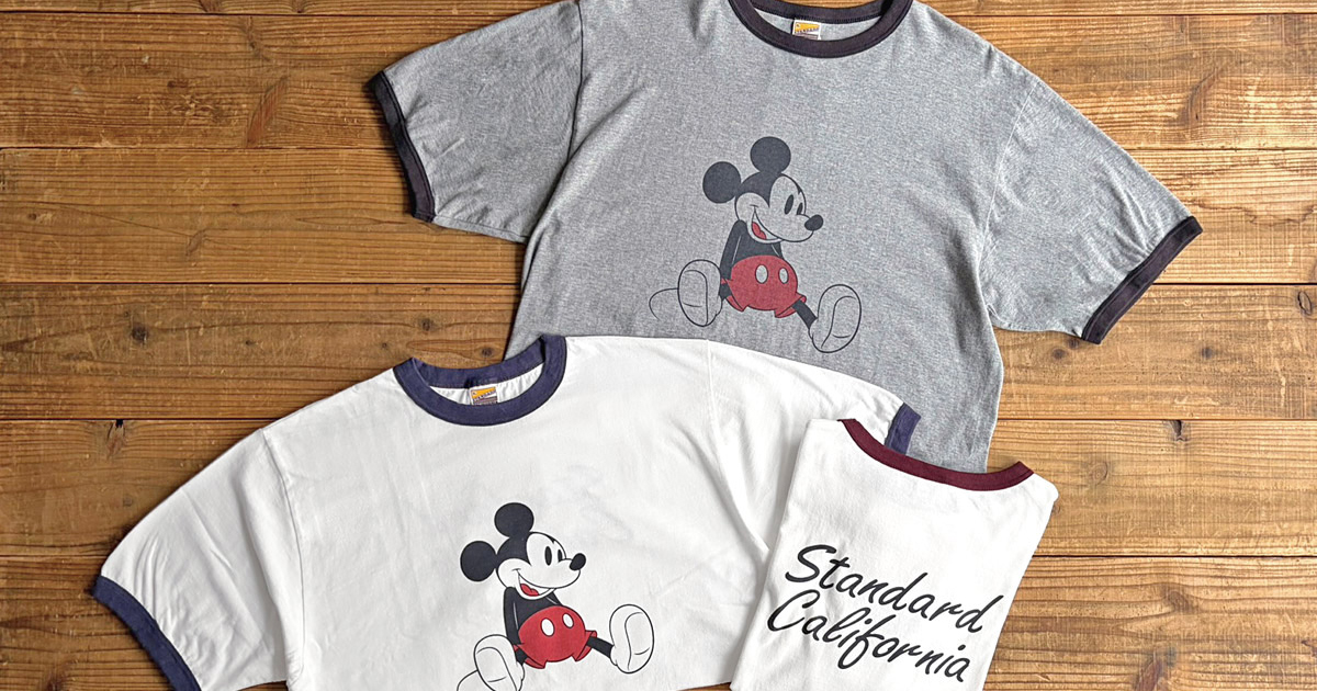 STANDARD CALIFORNIA プリントTシャツ　L Standard Californiaから新たなディズニーリンガーTシャツがリリース